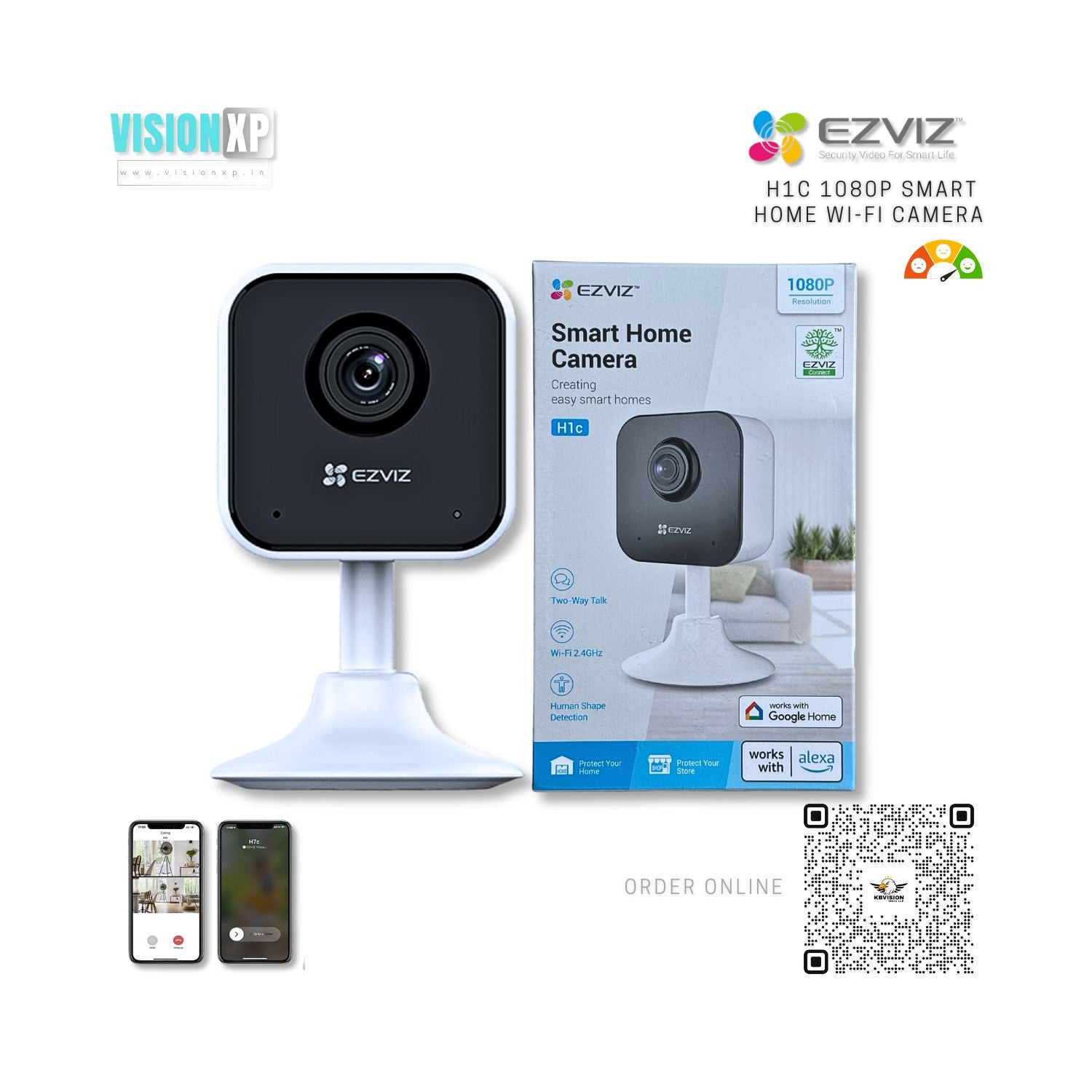 Ezviz H1c 1080p Smart Home Wi-Fi Camera Ezviz H1c 1080p Smart Home Wi-Fi Camera